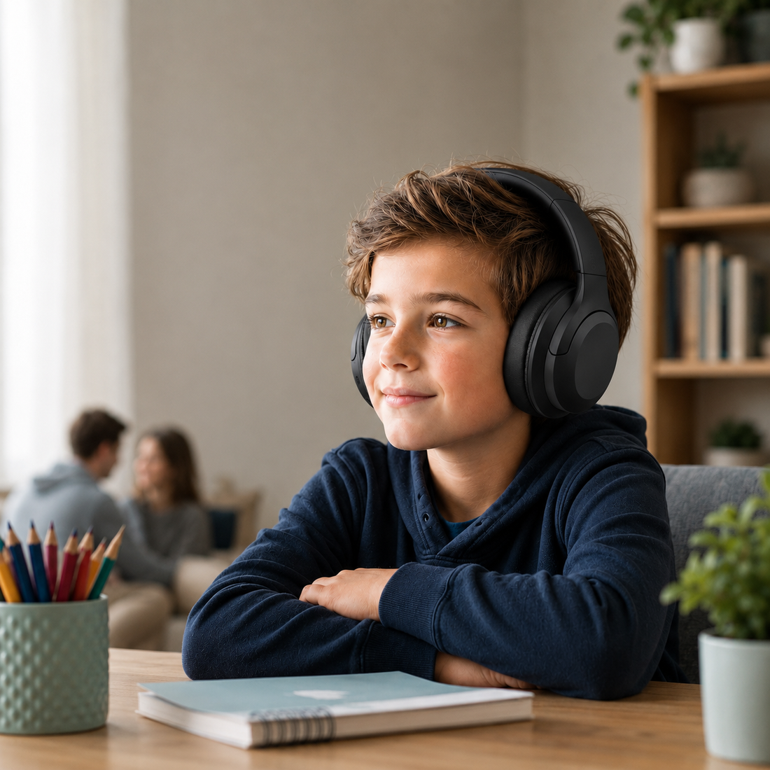 Koptelefoon voor een kind met autisme WiseQ