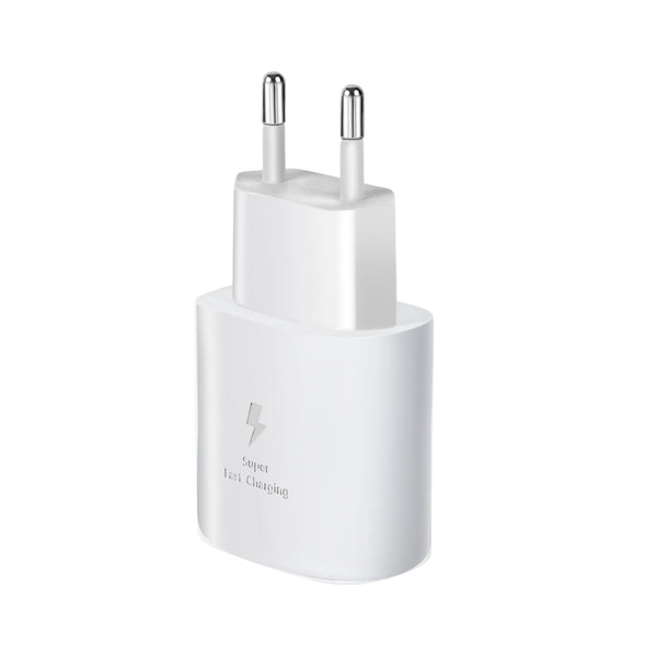 25W snellader met USB C aansluiting - Universeel - Wit