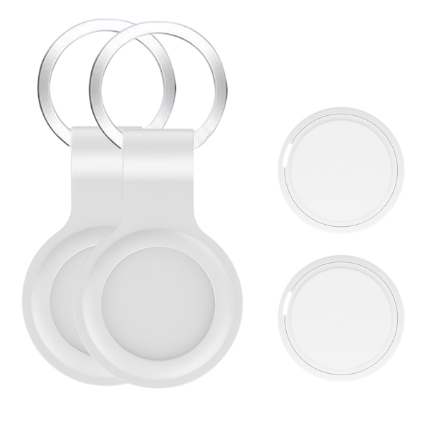 GPS Tracker - Inclusief sleutelhanger - 2 stuks - Wit
