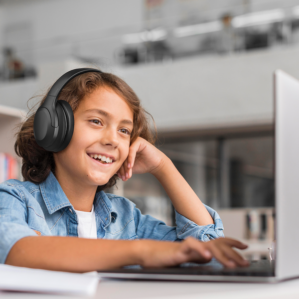 Kids ANC Black - Wireless - Active Noise Cancelling