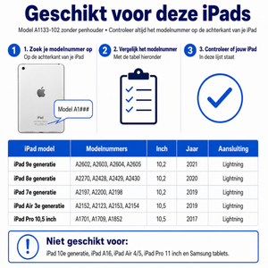 iPad Beschermhoes Kinderen - 10.2 inch - Zwart