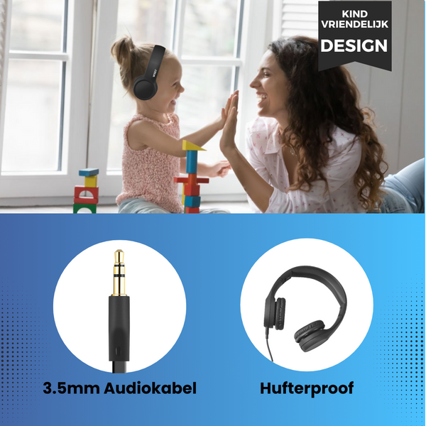 Junior - Bedraad - Hufterproof - Zwart