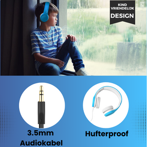 Junior - Bedraad - Hufterproof - Blauw