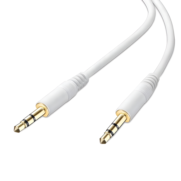 Audiokabel 3.5mm - 1 Meter - Wit