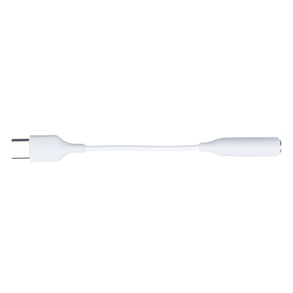 USB C Naar AUX (Female) Audio Kabel - 8,5 cm – Wit