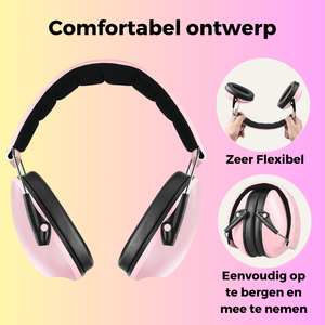 Gehoorbescherming voor Kinderen - Roze - 26 Decibel