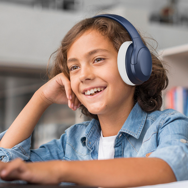Kids ANC Navy - Draadloos - Active Noise Cancelling