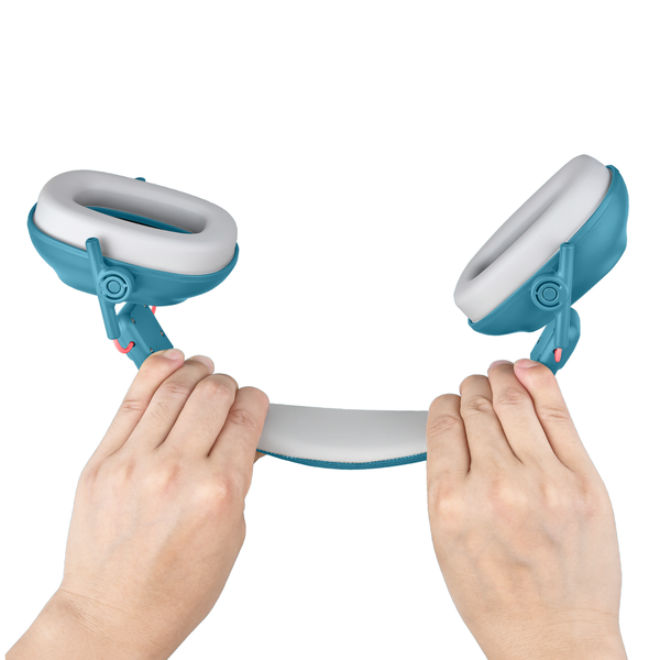 Gehoorbescherming Kinderen - Dempende Oorkap met Beschermhoes - Blauw – 28dB