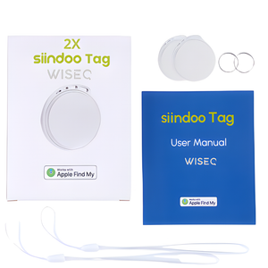 GPS Tracker - Sleutelvinder - Werkt met Find My - DUO pack 2 stuks - Wit