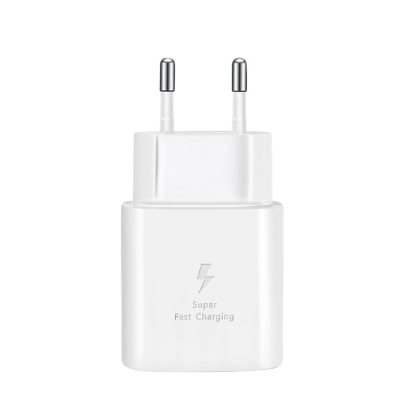 25W Oplader - USB C naar USB C Kabel - 1 Meter - Wit