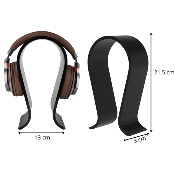 Koptelefoon Houder Plastic - Zwart