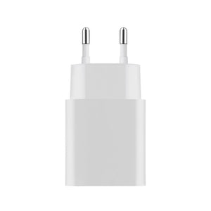 Witte 33W USB C dual port snellader geschikt voor iPhone met GaN technologie WiseQ