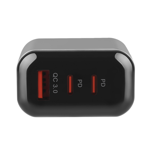 USB- en USB C Adapter – 45W Snellader - GaN - Universeel - Zwart