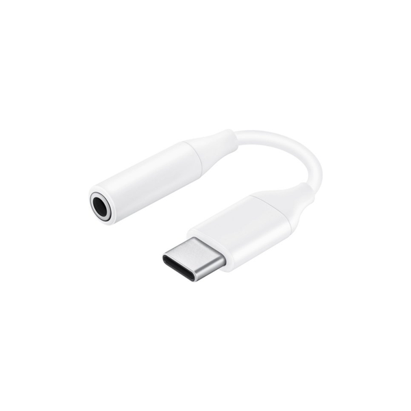 USB C Naar AUX (Female) Audio Kabel - 8,5 cm – Wit