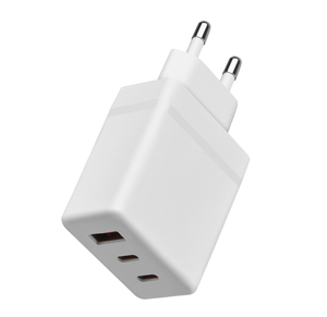 USB and USB-C Adapter - 38W Fast Charger - 3 Ports - Universal - White