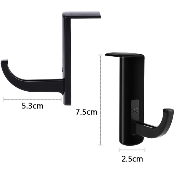 Koptelefoonhouder Monitorhanger - Zwart