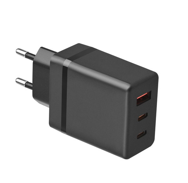 USB and USB C Adapter - 33W Fast Charger - Universal - Black