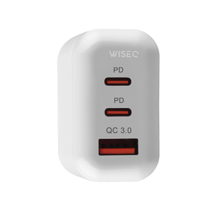 45W Oplader 3-Poorts met 100W USB-C Kabel - 1 Meter - Wit