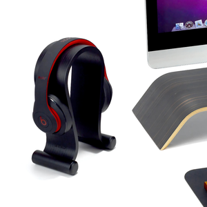 Koptelefoon Houder Hout - Zwart