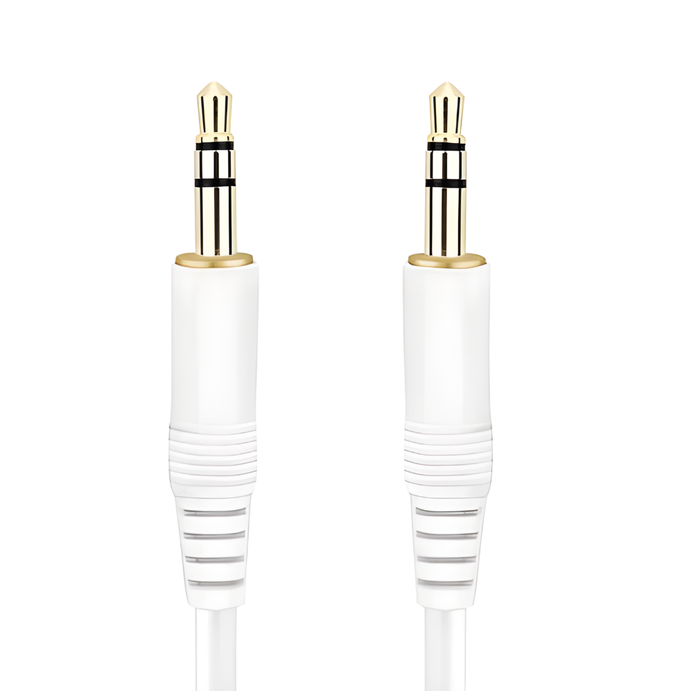Audiokabel 3.5mm - 1 Meter - Wit