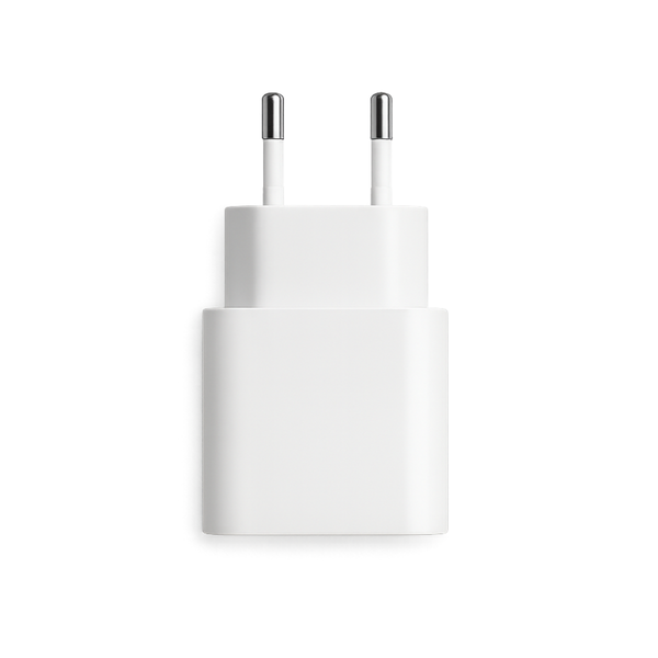 Witte USB C adapter geschikt voor iPhone en iPad