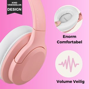 Kids ANC Roze - Draadloos - Active Noise Cancelling