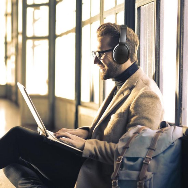 ANC.Sports - Draadloze Noise Cancelling Koptelefoon Voor Volwassenen – 15 Uur Batterij – Zwart