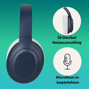 Kids ANC Navy - Draadloos - Active Noise Cancelling