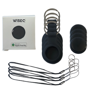 GPS Tracker - Inclusief sleutelhanger - 4 stuks - Zwart