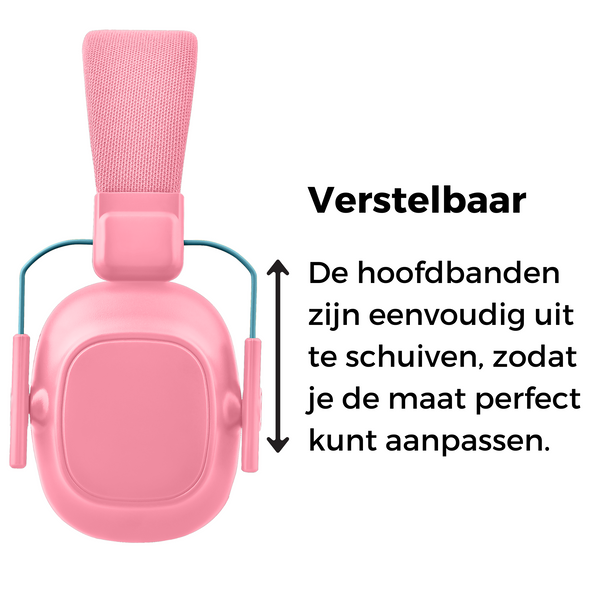 Gehoorbescherming Kinderen - Dempende Oorkap - Roze – 28dB
