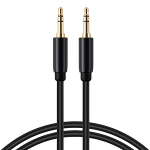 Zwarte Audiokabel 3 5 mm AUX kabel met mini jack aansluiting stereo uitvoering