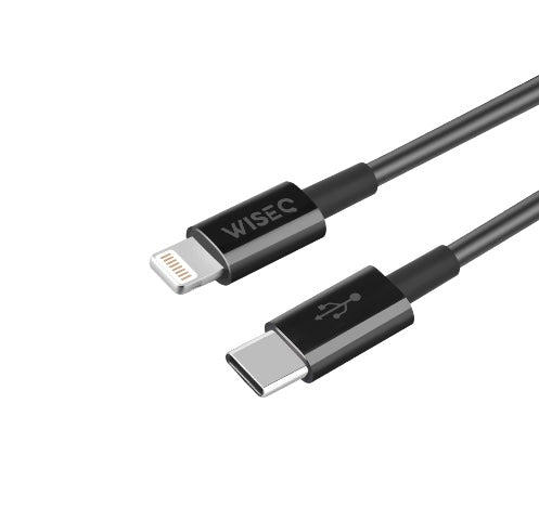 33W Ultra Snellader - Dubbele Poorten - Inclusief 1M USB-C naar Lightning Kabel - Zwart