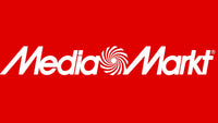 MediaMarkt logo in wit op rode achtergrond met kenmerkende spiraal
