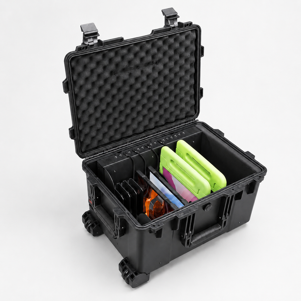 Laptop cart 2200W - UV disinfection - 30 Chromebooks - up to 14 inches