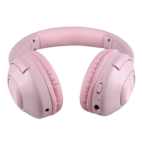 WiseQ roze draadloze kinder koptelefoon over ear met bluetooth 5.0 microfoon en volume begrenzer