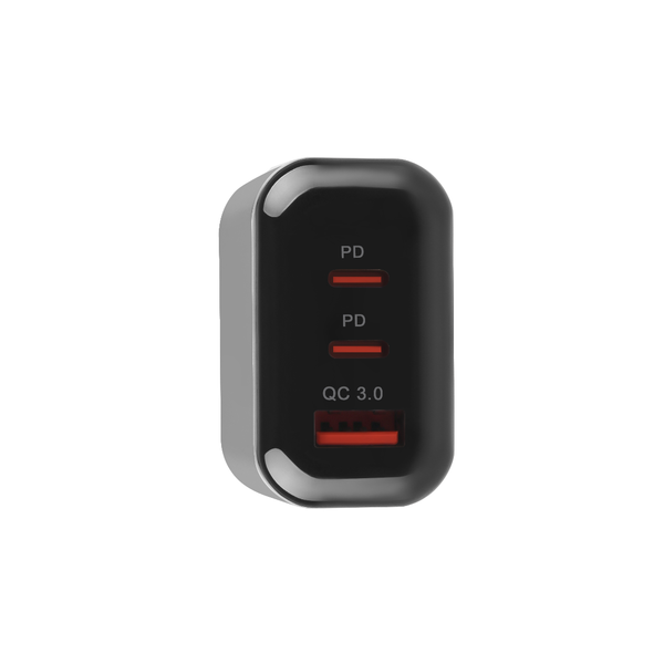 Samsung 45W 3 poorts adapter met 2x PD en QC 3.0 USB poort zwart