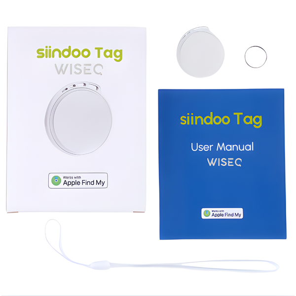 GPS Tracker - Sleutelvinder - Werkt met Find My - 1 stuk - Wit