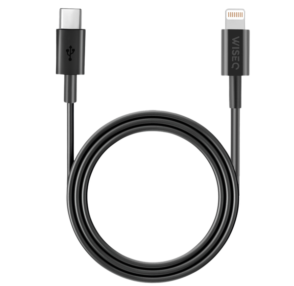 USB C naar Lightning Kabel 1.2m Zwart