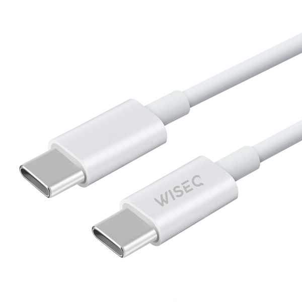 Witte USB C naar USB C oplaadkabel 100W geschikt voor MacBook en iPhone