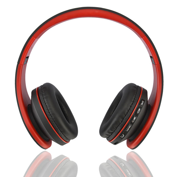 BTwireless - Draadloos - 8 uur muziek - Zwart-Rood