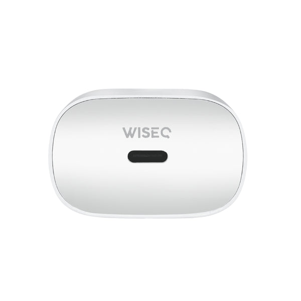 Witte WiseQ 25W USB C snellader universeel met USB C aansluiting vooraanzicht