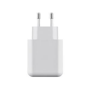 Witte WiseQ 45W USB C snellader met 3 poorten geschikt voor iPhone vooraanzicht