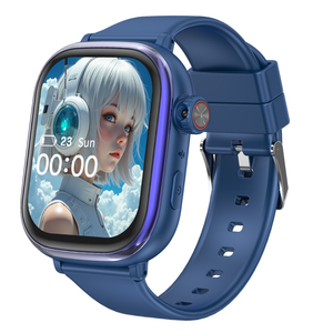 GPS kinderhorloge blauw met simkaart en touchscreen – WiseQ kinder smartwatch met bellen en live GPS tracking