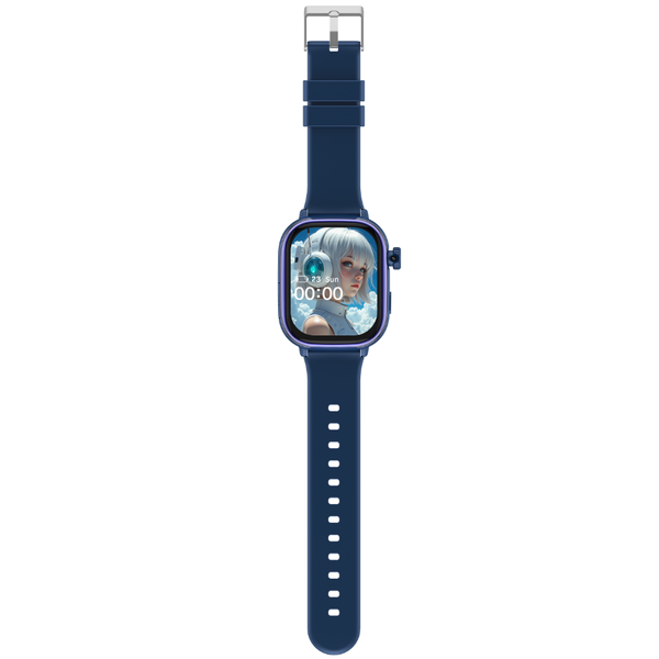 Blauw GPS kinderhorloge met simkaart – WiseQ smartwatch voor kinderen met bellen, tracking en touchscreen