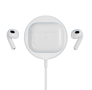 WiseQ Magsafe magnetische oplader voor iPhone draadloze snellader met oplaadcase en oordopjes