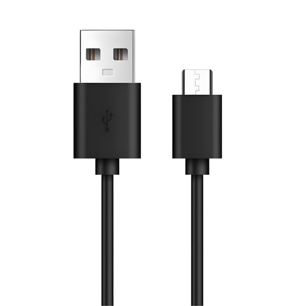 WiseQ Micro USB oplaadkabel zwart geschikt voor Xbox One en Playstation 4