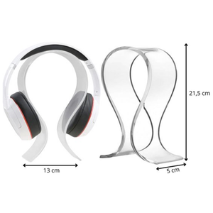 WiseQ headset houder met koptelefoon standaard 21 5 cm hoog 13 cm breed 5 cm diep modern design