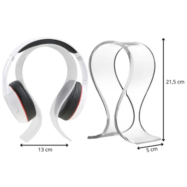 WiseQ headset houder met koptelefoon standaard 21 5 cm hoog 13 cm breed 5 cm diep modern design