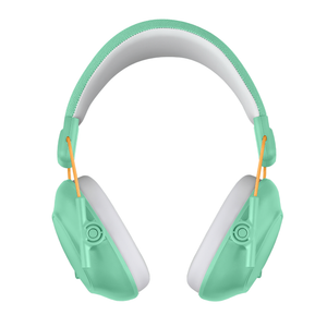 Wise oorbeschermers voor kinderen 28dB in mint groen met verstelbare hoofdband open positie