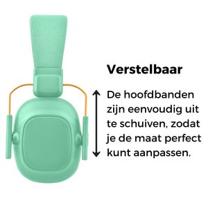 Wise oorbeschermers voor kinderen 28dB met verstelbare hoofdband